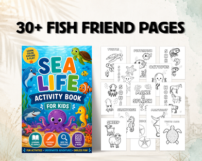 Sea Life Activity Book