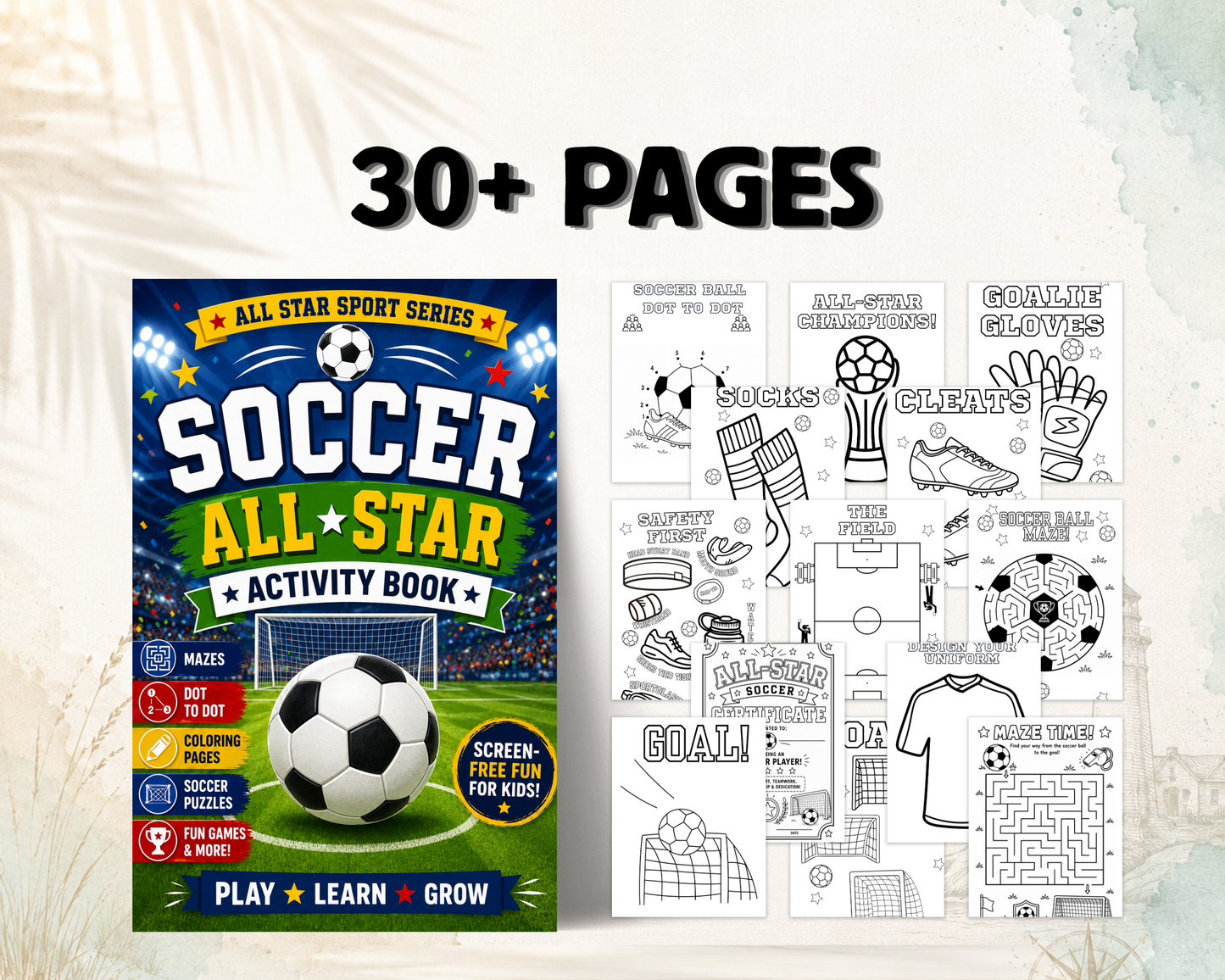 Soccer All-Star Activity Book: Screen-Free Sports Fun for Kids Ages 4–8