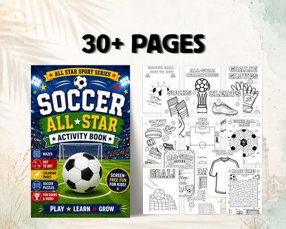 Soccer All-Star Activity Book: Screen-Free Sports Fun for Kids Ages 4–8