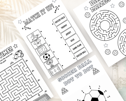 Soccer Activity Book for Kids | Printable PDF Download