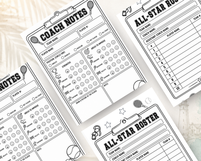 Printable Tennis Activity Book for Kids | PDF Download