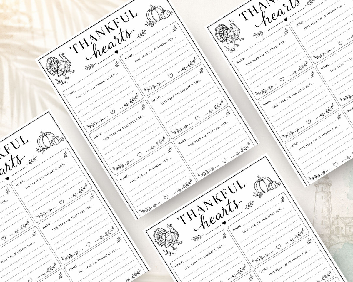 Our Thanksgiving Memories | 5-Year Printable Memory Journal PDF