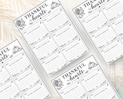Our Thanksgiving Memories | 5-Year Printable Memory Journal PDF