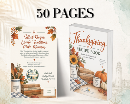 Thanksgiving Recipe Book | Family Recipe Keeper