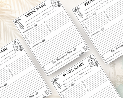 Thanksgiving Recipe Book | Family Recipe Keeper