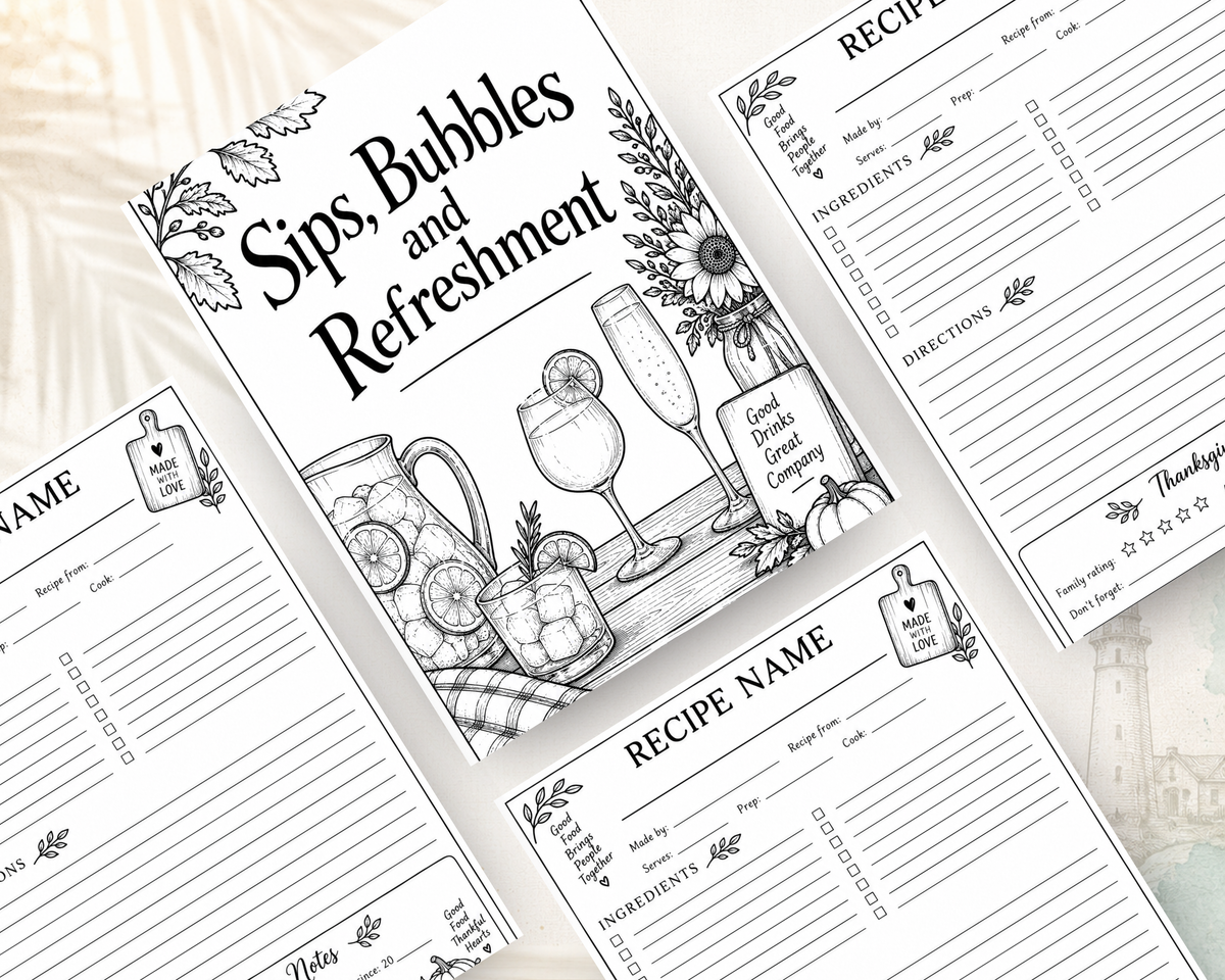 Thanksgiving Recipe Book | Family Recipe Keeper