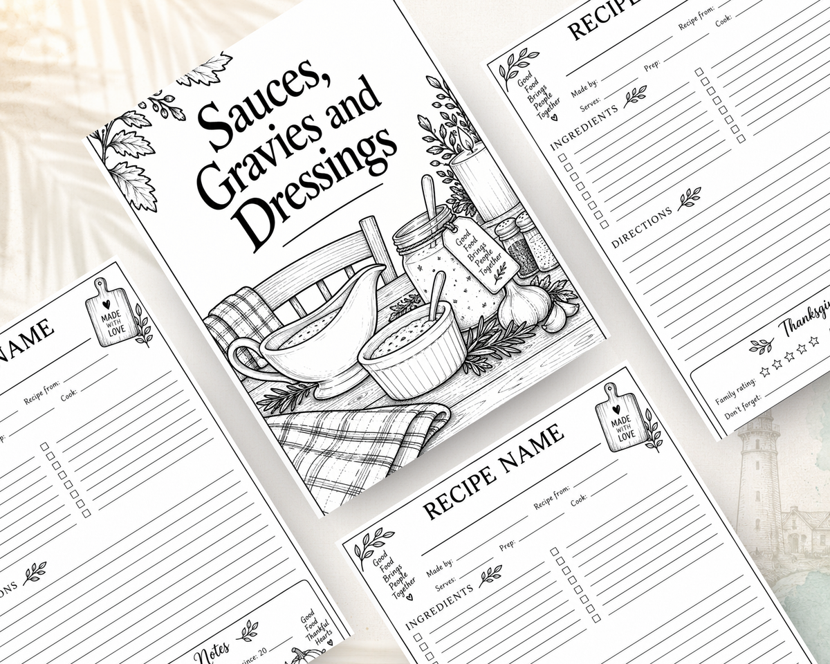 Thanksgiving Recipe Book | Family Recipe Keeper