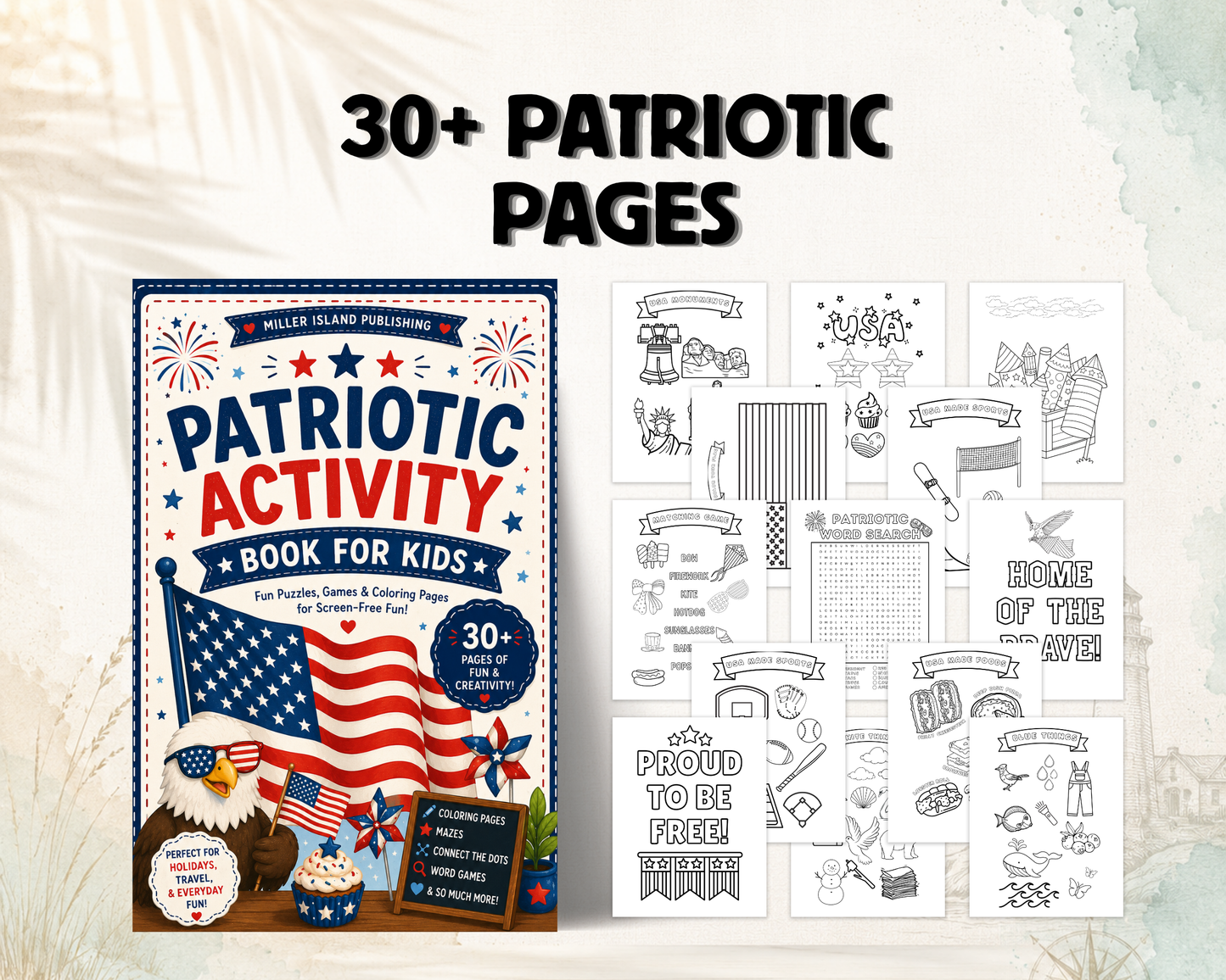 USA Patriotic Activity Book