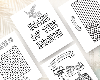 USA Patriotic Activity Book