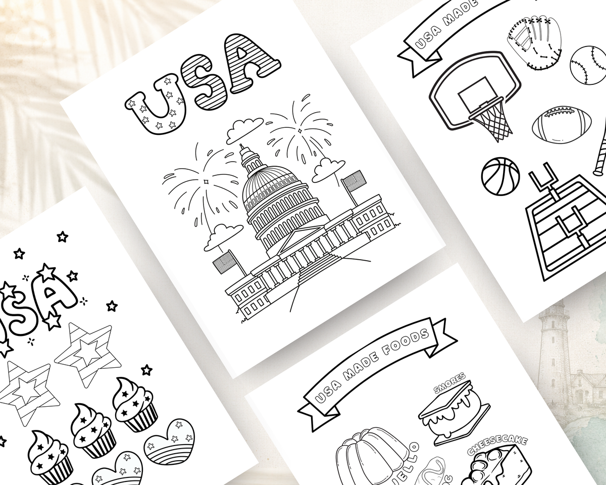 USA Patriotic Activity Book
