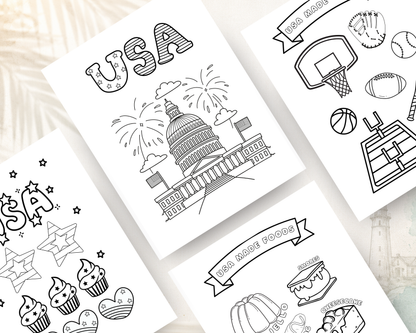 USA Patriotic Activity Book