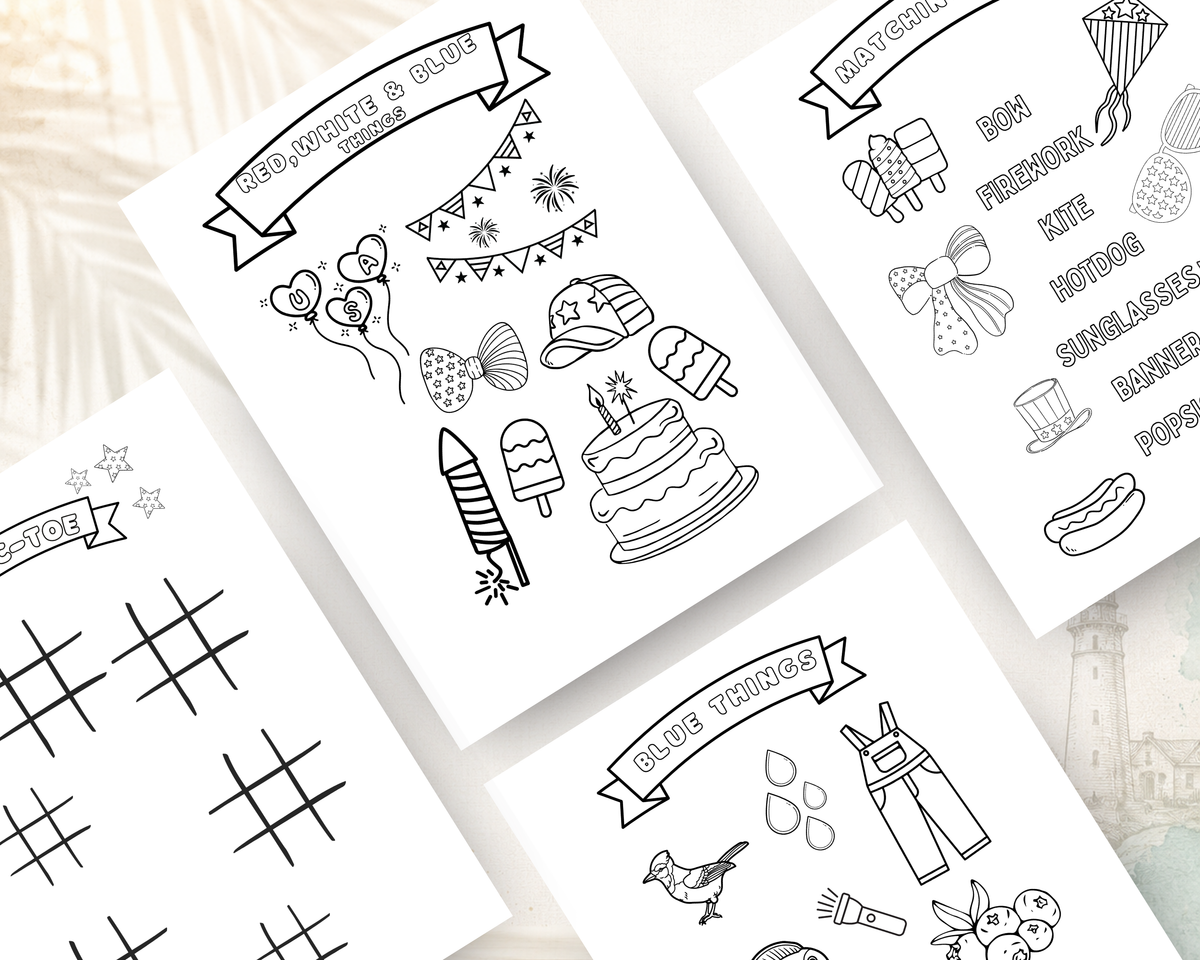 USA Patriotic Activity Book
