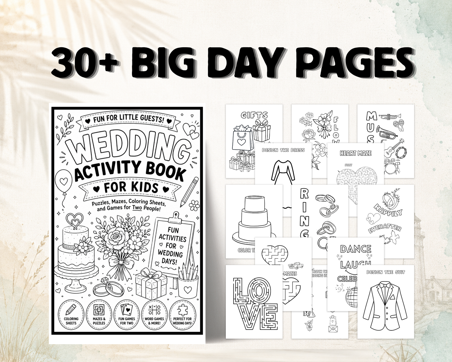 Wedding Activity Book for Kids