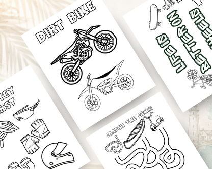 Waves & Wheels Activity Book for Kids